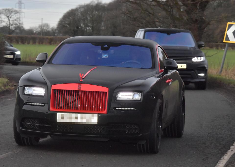  Romelu Lukaku has an incredible Manchester United colour themed Rolls Royce