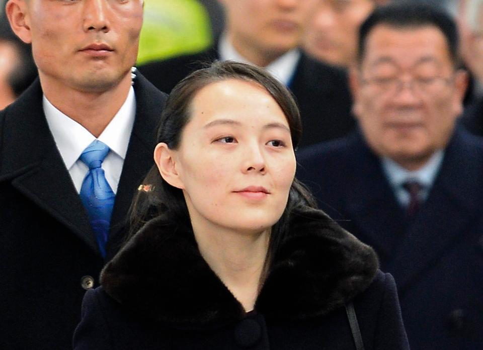  Kim Yo-jong arrives at the Incheon International Airport in South Korea ahead of the Olympics