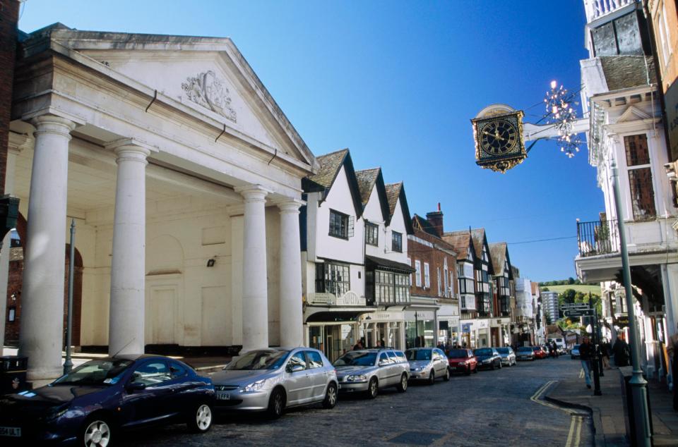  The smart commuter town of Guildford in Surrey has the most property millionaires outside of London, new research shows