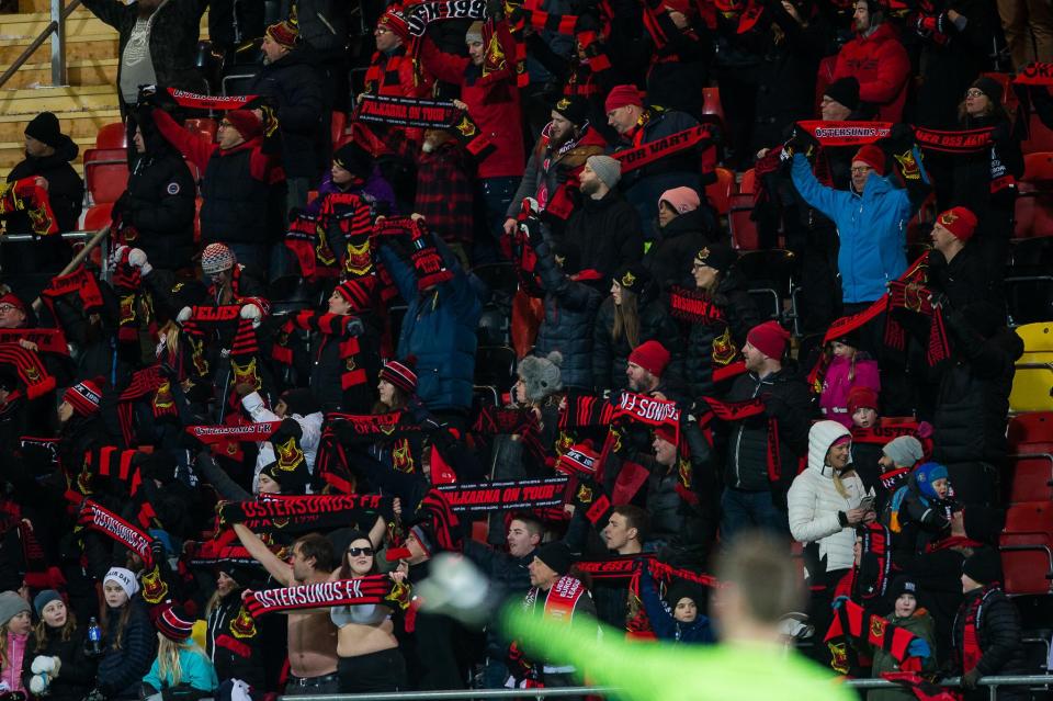  Ostersunds' Jamtkraft Arena holds just 9,000 supporters