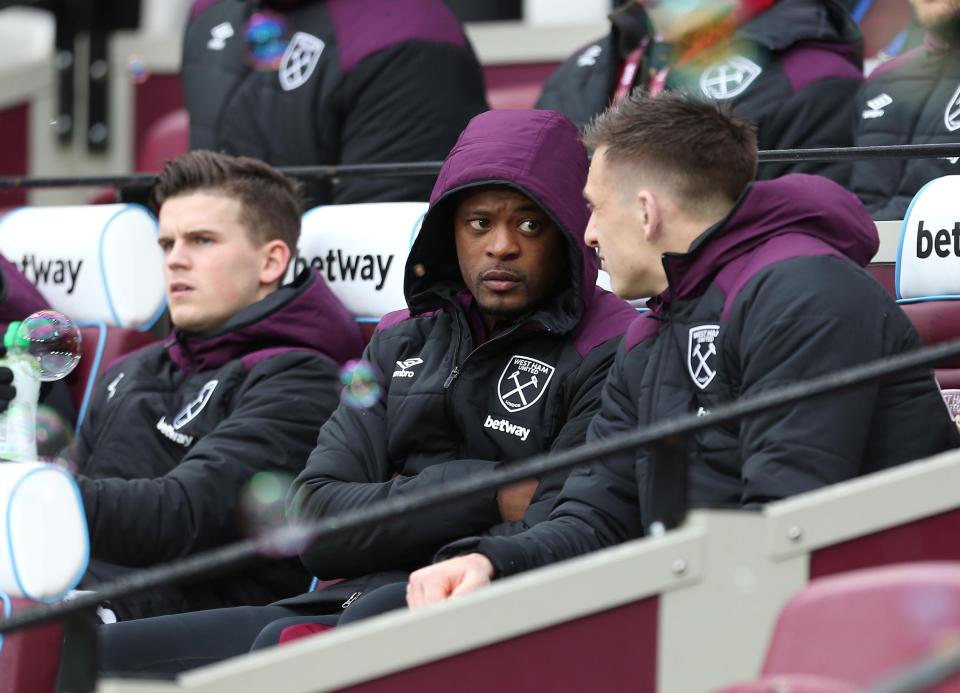  Patrice Evra watched his new side earn a crucial win