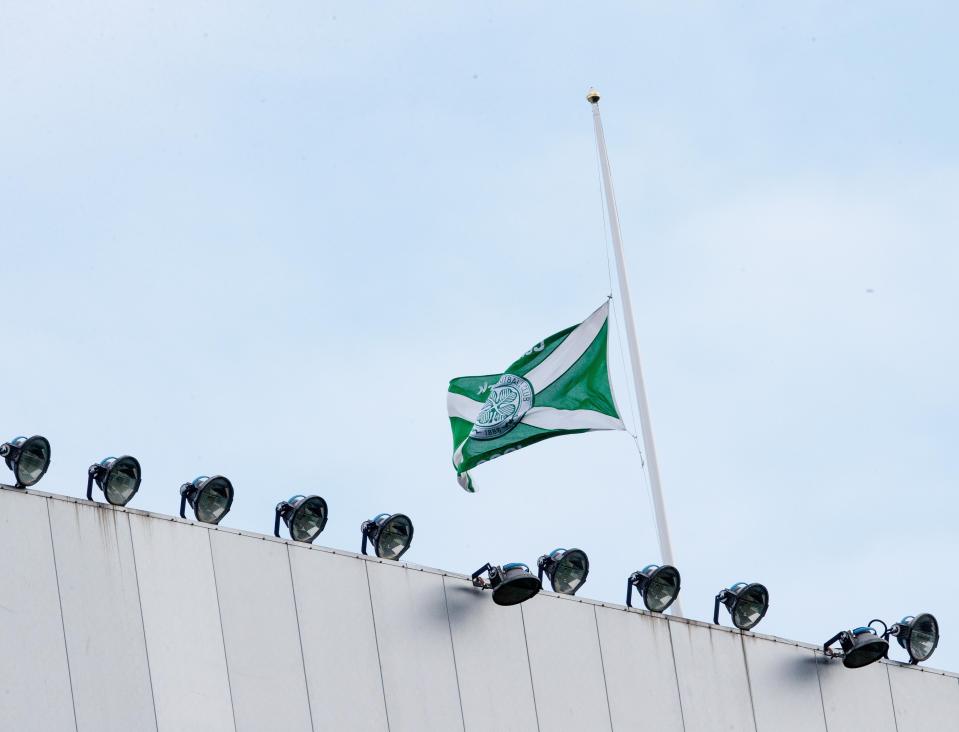  Flags at Parkhead were also flown at half mast in his memory