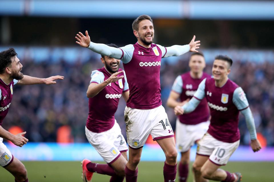  Conor Hourihane celebrating his wicked volley