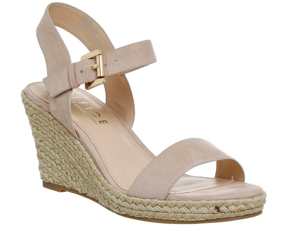  These Office wedges are similar to Laura's from the show and look perfect for holidays or summer