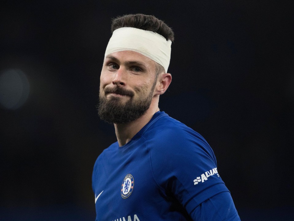 Chelsea replaced Batshuayi with former Arsenal target man Olivier Giroud