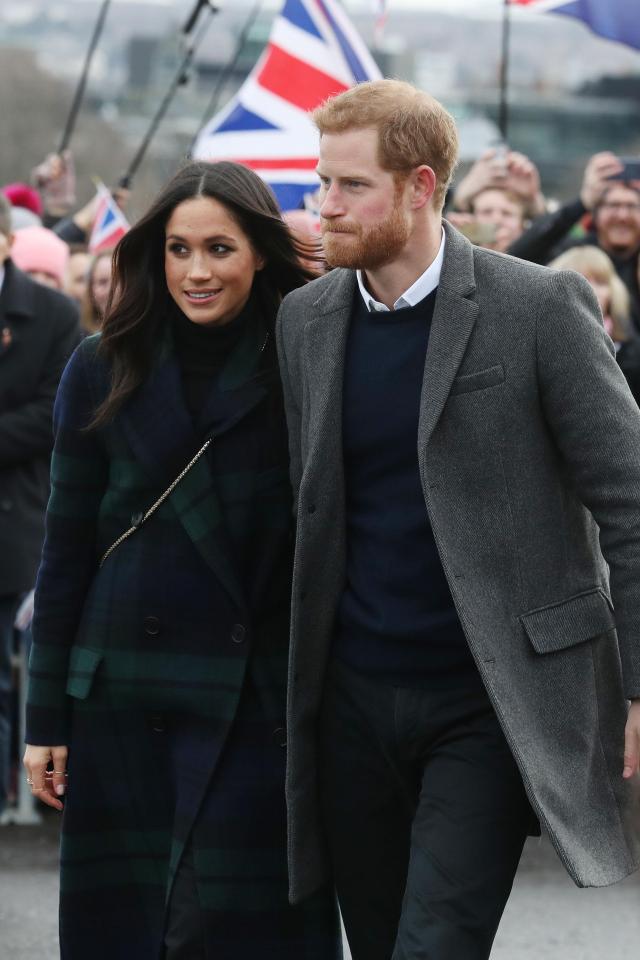  The couple looked very much in love during the royal walkabout in Edinburgh