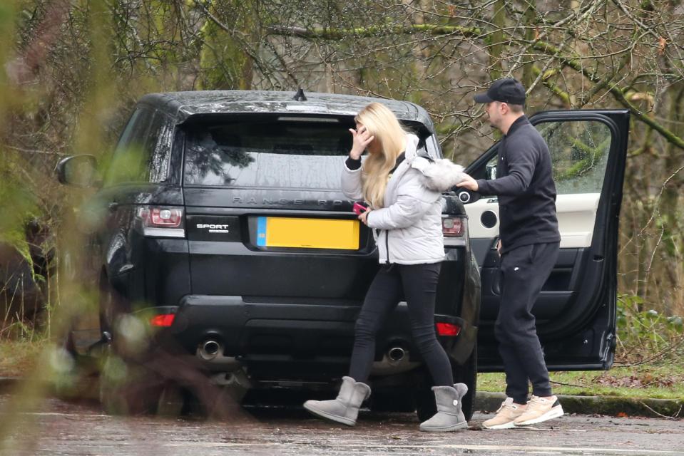  The couple left home in separate cars before parking up