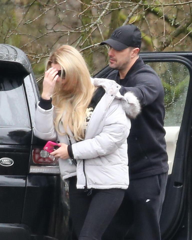  Paddy McGuinness comforted his heartbroken wife Christine in a park near the couple's Cheshire home today