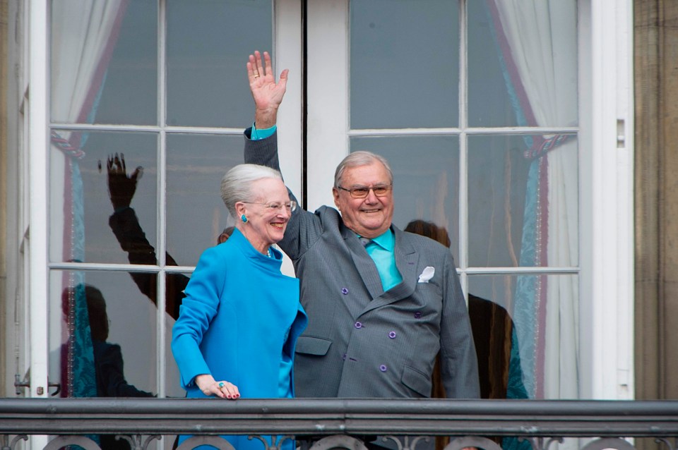 Danish Queen Margrethe and Prince Henrik pictured together in 2016