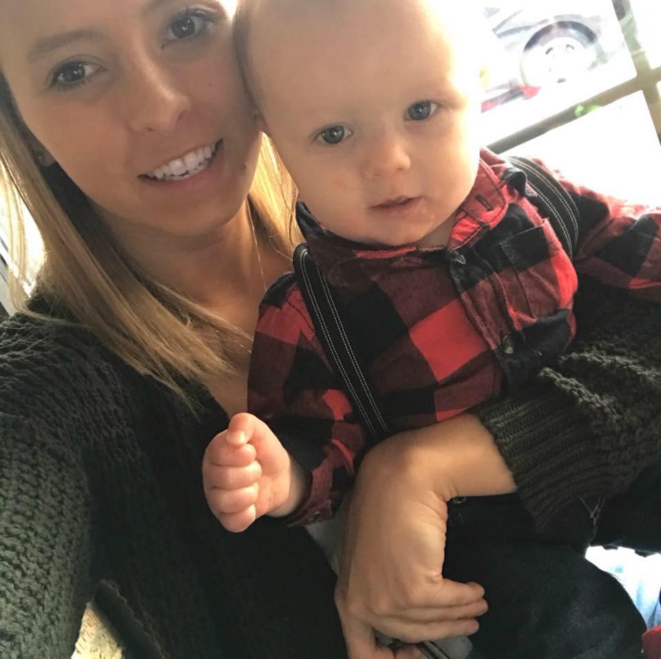  Marissa Rundell was travelling on the flight with her eight-month-old son Mason