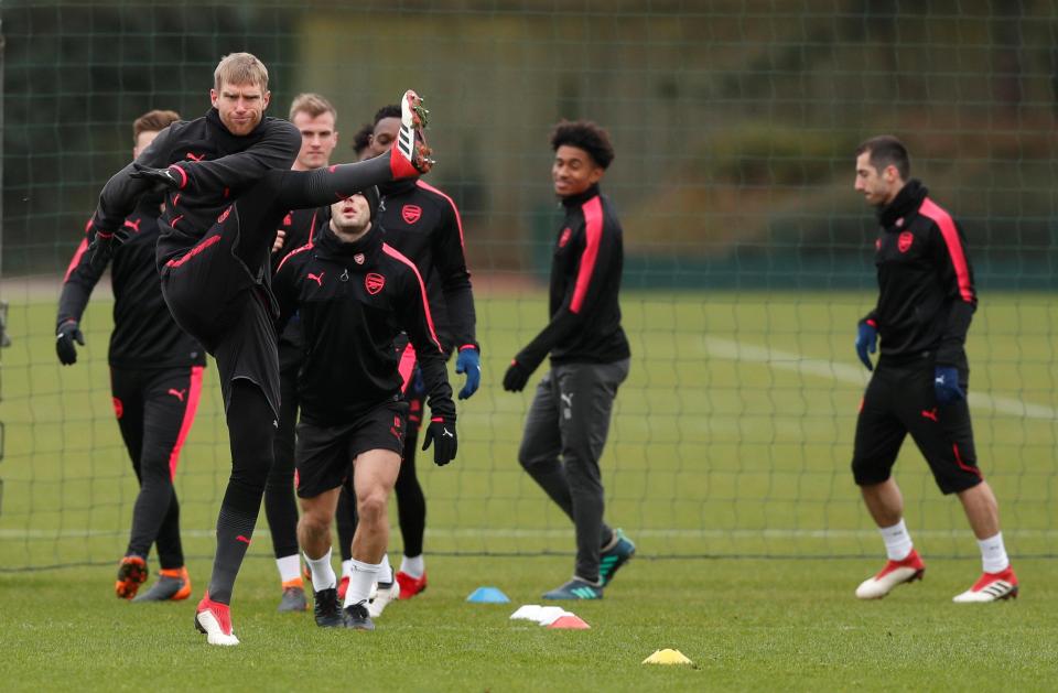  Club captain Per Mertesacker will be vying to star against the Swedish Cup holders