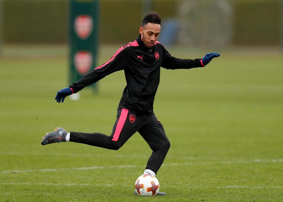  The Gabon international trained at London Colney despite being cup-tied for the match on Thursday