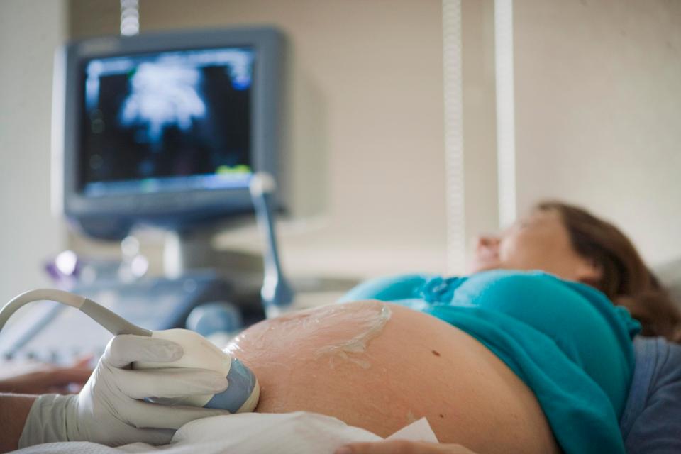  The mum wanted to have her first scan before announcing her news