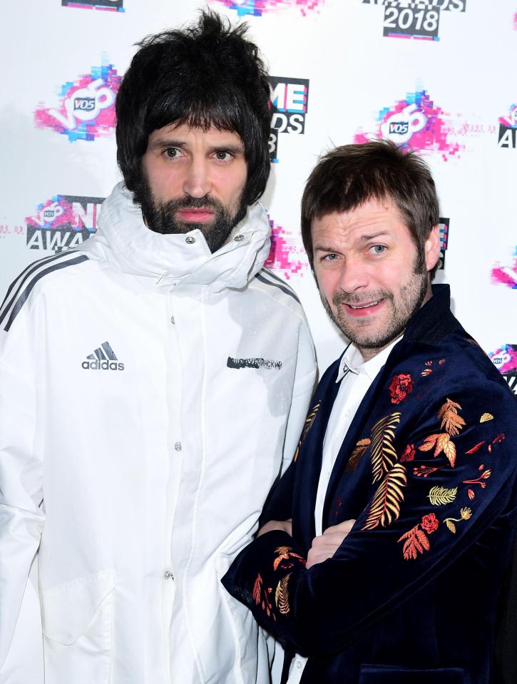  Sergio Pizzorno and Tom Meighan of Kasabian are red carpet regulars at the NME Awards