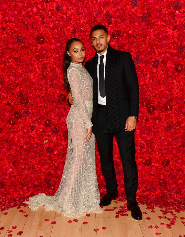 Leigh-Anne attended the bash with footballer boyfriend Andre Gray