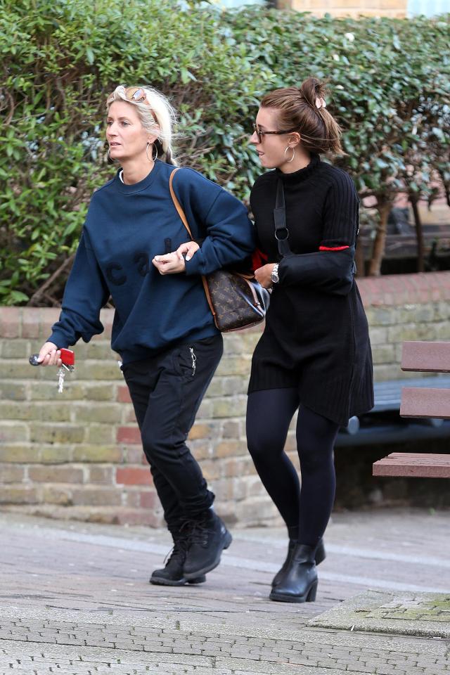  Dani was accompanied by her mum Joanne Mas as she paid a visit to a medical centre for a check-up