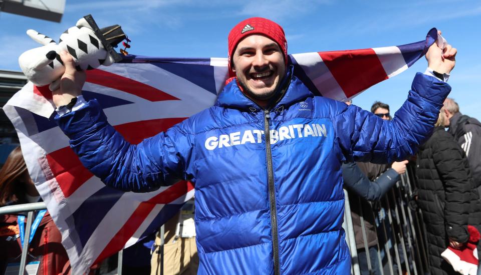  Dom Parsons celebrates after landing a shock bronze to get Team GB on the medal table