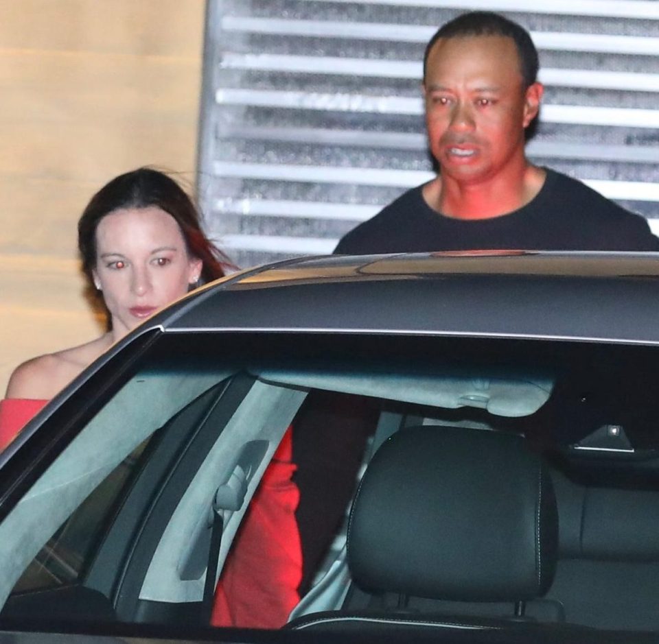  Tiger Woods and girlfriend Erica Harman leave the Nobu in Malibu