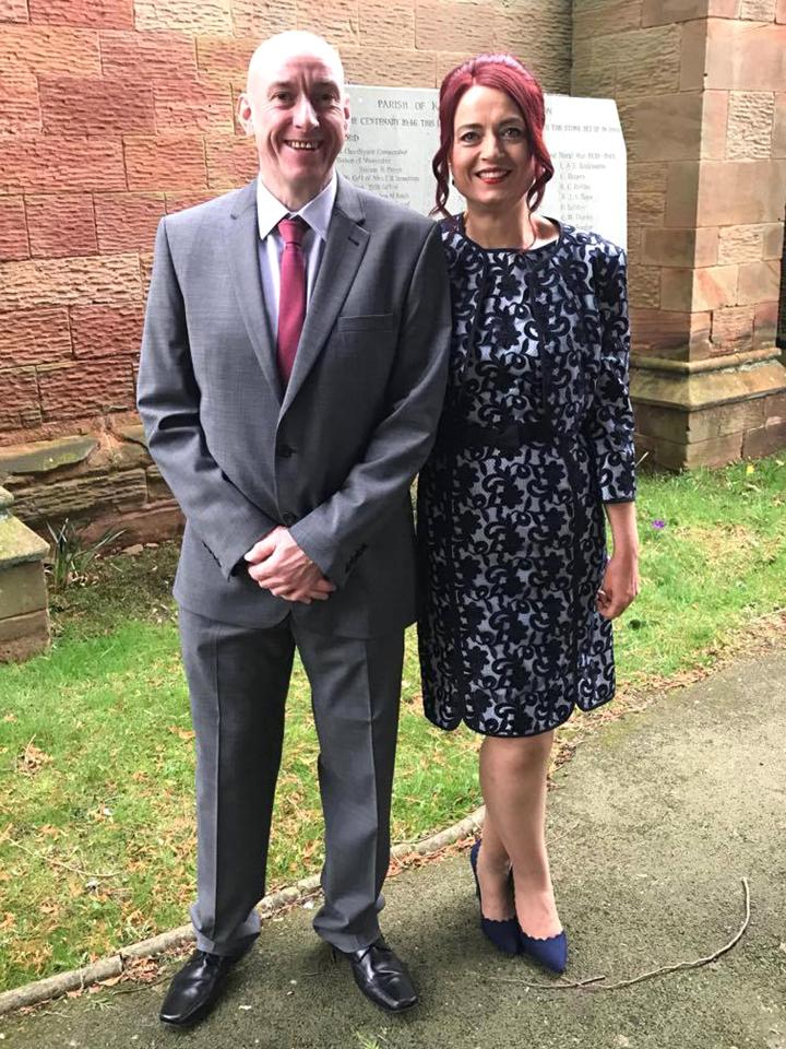  Rachel with her partner James Pittaway, 44