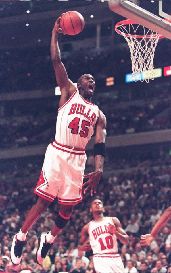 Michael Jordan played for the Bulls for two stints either side of a crack at baseball