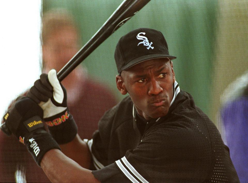 Michael Jordan embarked on a professional career in baseball in the mid-90s