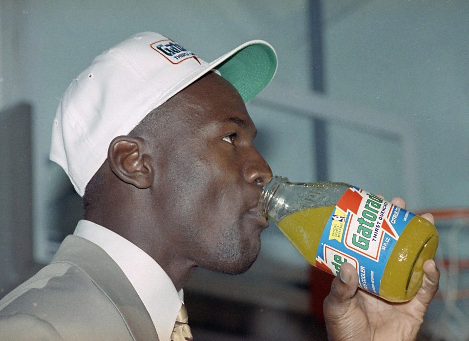 Michael Jordan has a hatful of endorsements, including with Gatorade