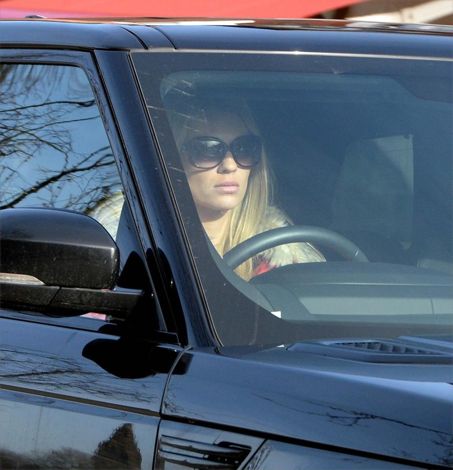  Christine hid behind a pair oversized sunglasses as she ran errands in Cheshire