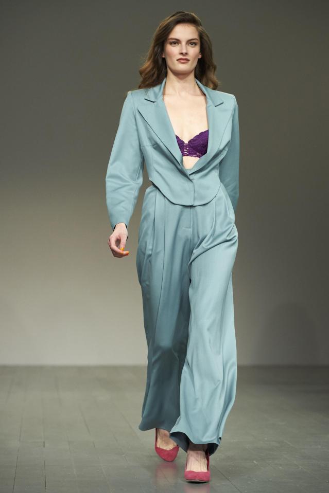  This stunning suit from Marta Jakubowski is sheer power