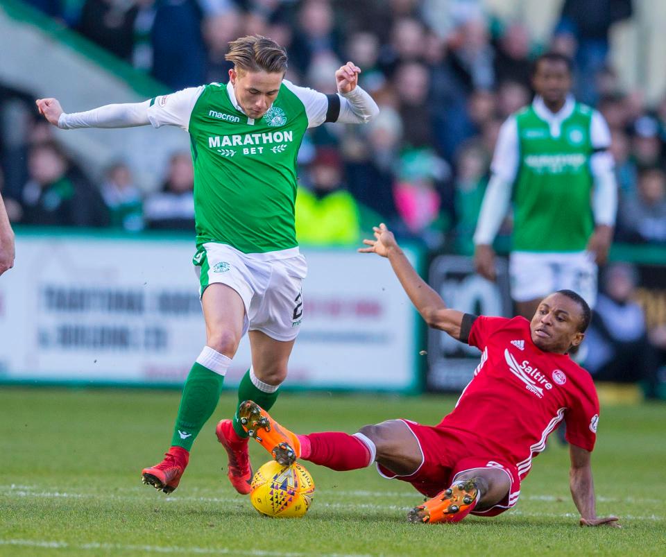  Defeat at Hibernian at the weekend saw Aberdeen drop below Rangers to third