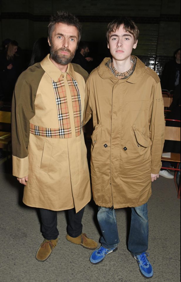  Liam Gallagher and son Gene, 16