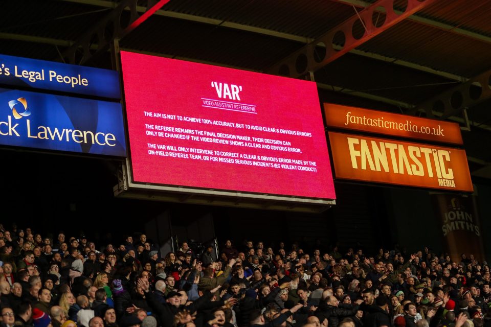  Ironically, the VAR displayed a message saying it is not 100% accurate