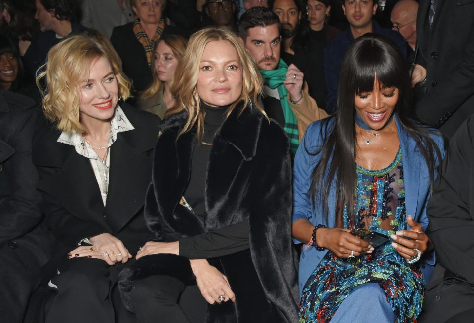  Naomi, Kate and Naomi looking good at the Burberry show