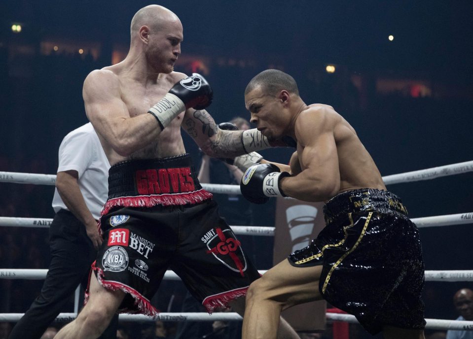  George Groves dislocated his shoulder throwing a jab