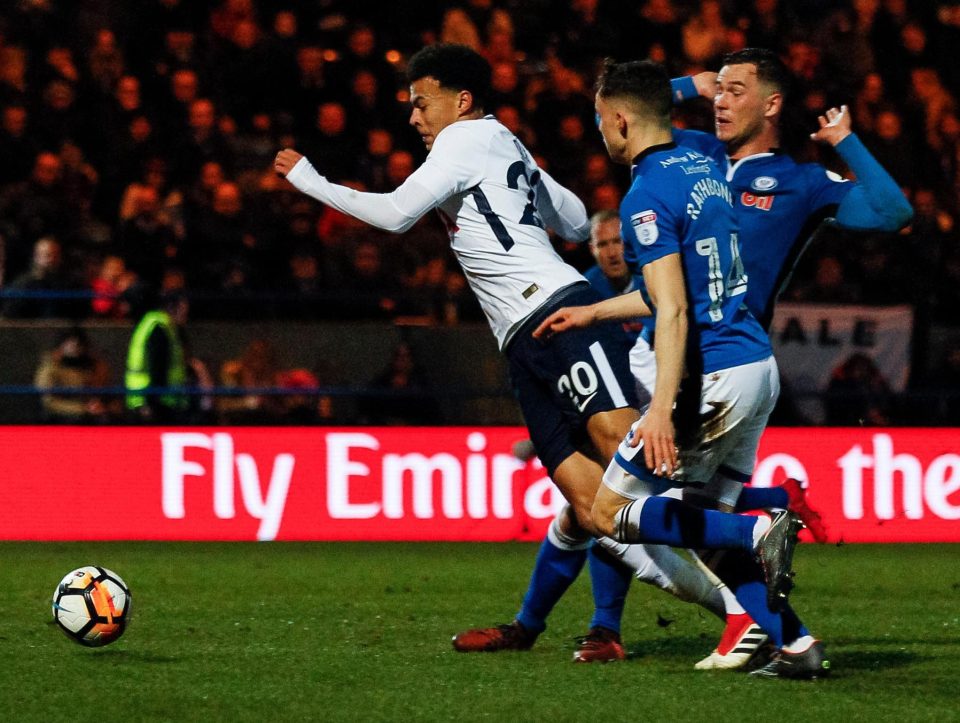  Dele Alli tumbles controversially but Wrighty says it was a clear penalty