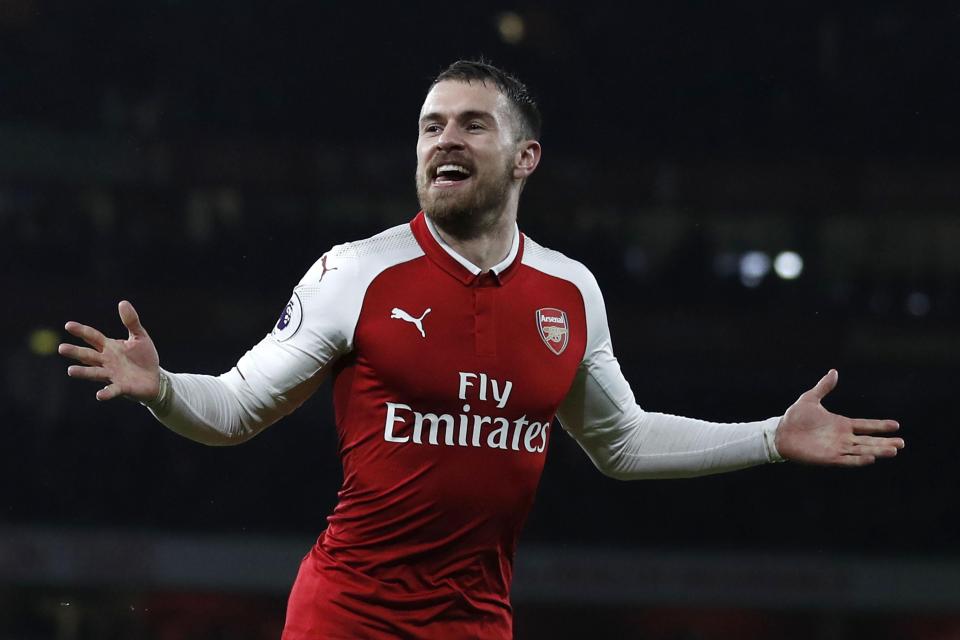  Ramsey has scored six goals for the Gunners this term