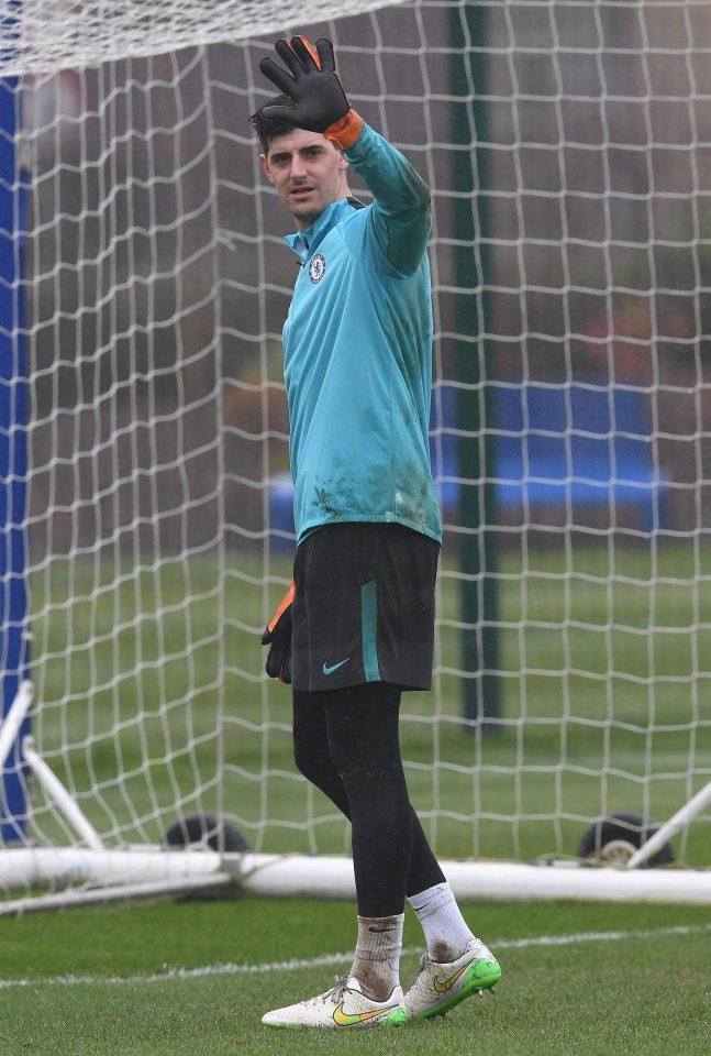  His size 11 feet could explain why Thibaut Courtois makes saves with his feet