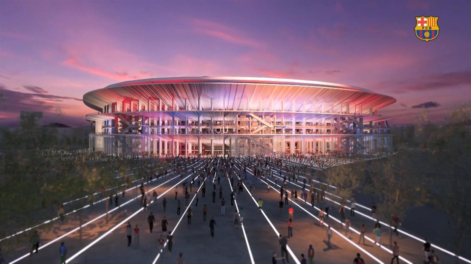 Barcelona predict the stadium will take around four years to complete, starting in 2019