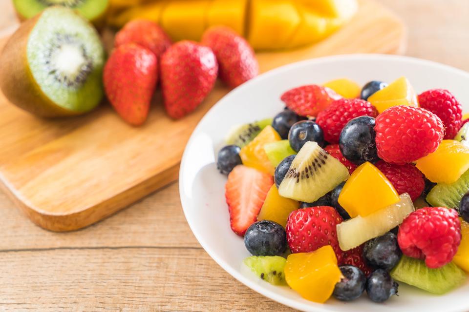  Fresh Berry Fruit Salad takes just five minutes to prepare and is great for kids