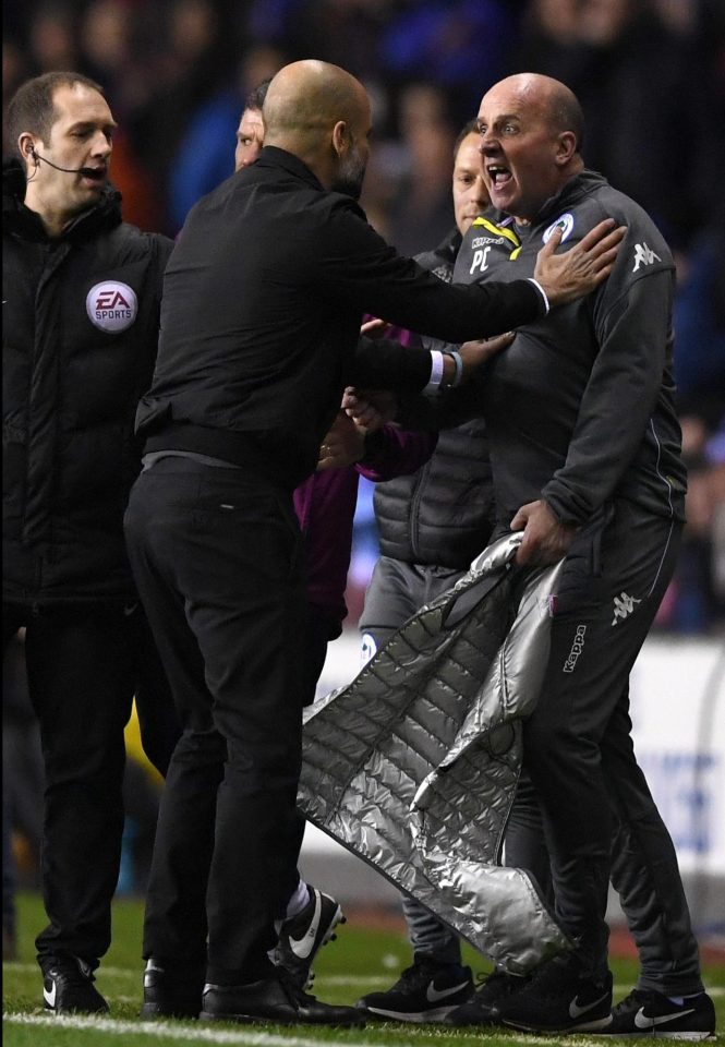  The managers set to the tone with a bust-up during the first half that escalated in the tunnel at the break