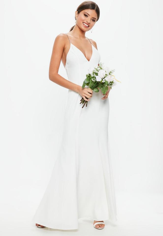  This dress would be the perfect option for a bride with simpler tastes