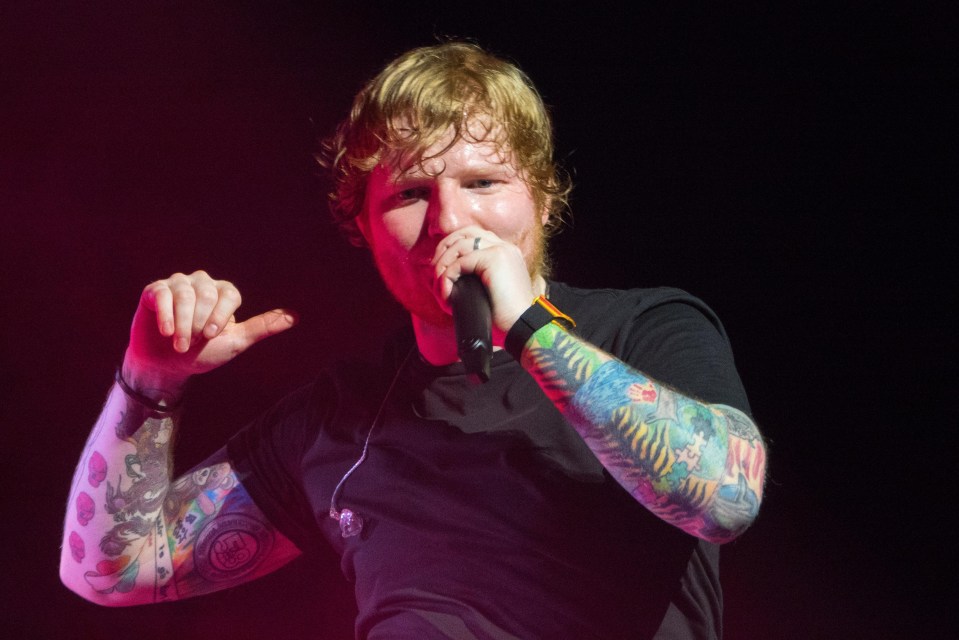 Ed was snapped wearing a ring on his left ring finger