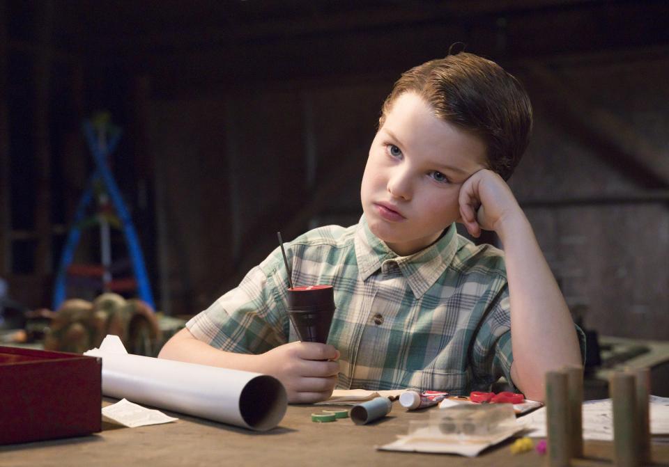  Iain stars in Young Sheldon as a nine-year-old Sheldon Cooper