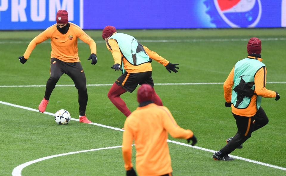  Roma are preparing for a difficult trip to Ukraine on Wednesday, before taking on AC Milan four days later