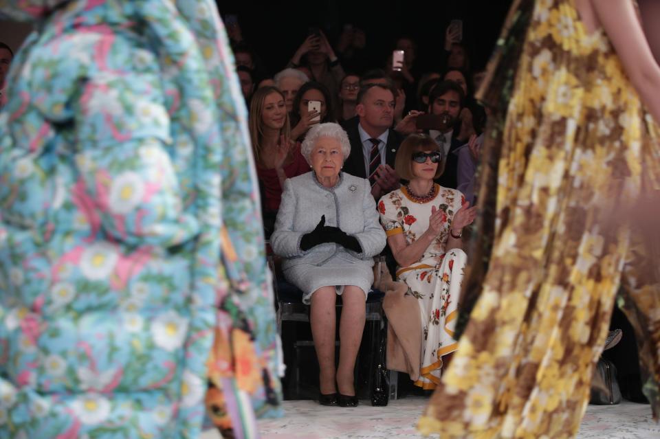  The Queen had never attended a LFW event until today