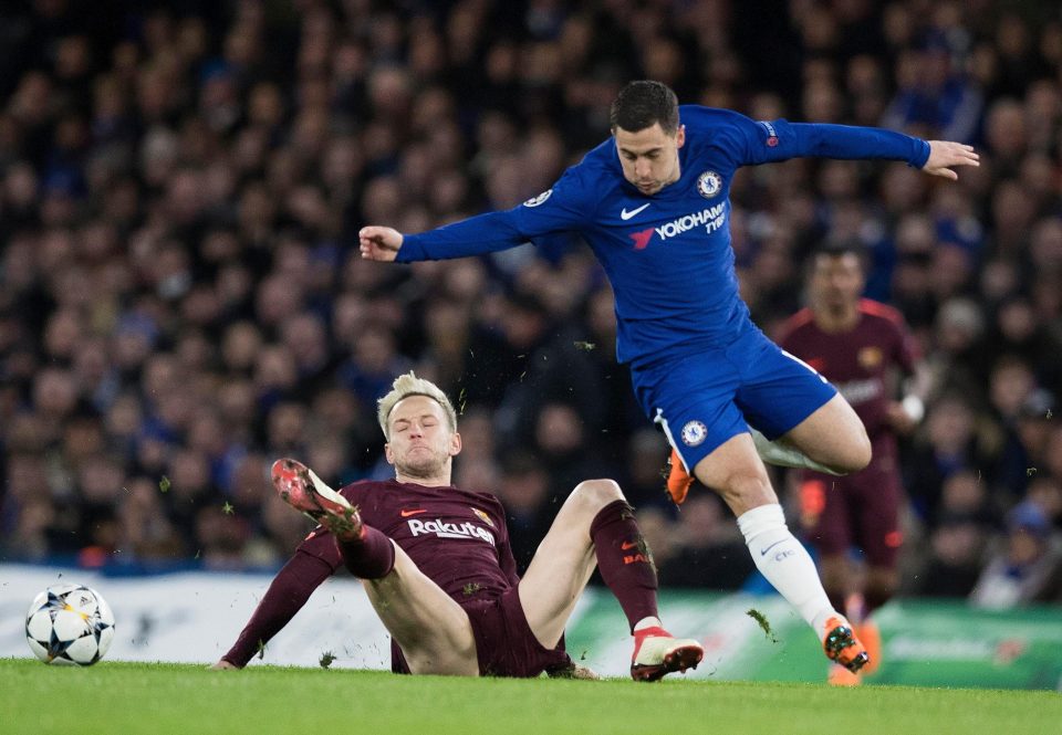  Eden Hazard failed to find his shooting boots today, but will relish taking on Barca at the Nou Camp