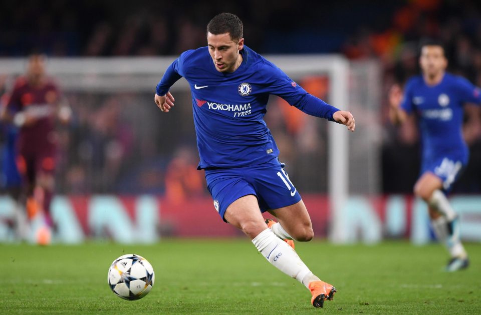  Eden Hazard struggled to make an impact against Barcelona