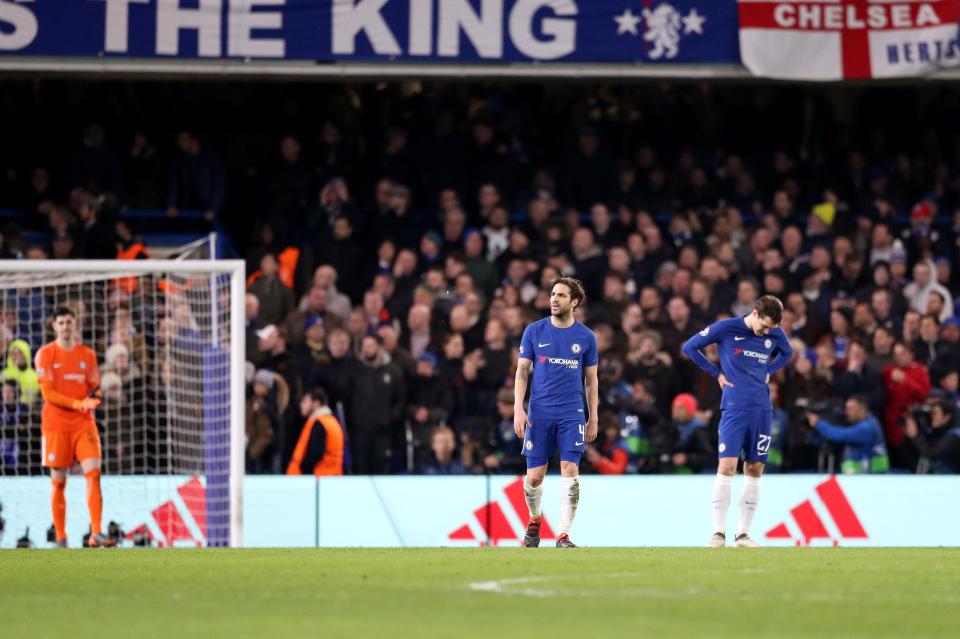  Cesc Fabregas watched pal Lionel Messi get Barcelona back into the game