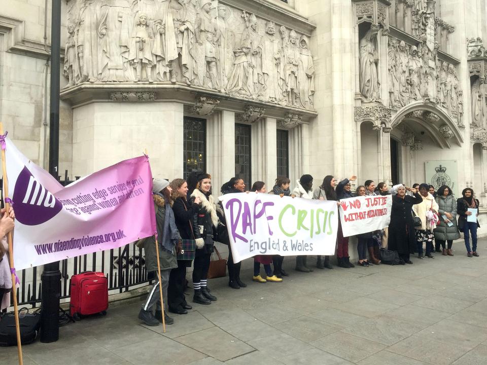  Campaigners outside the Supreme Court following the decision that the Met can be held liable for serious failures in investigations