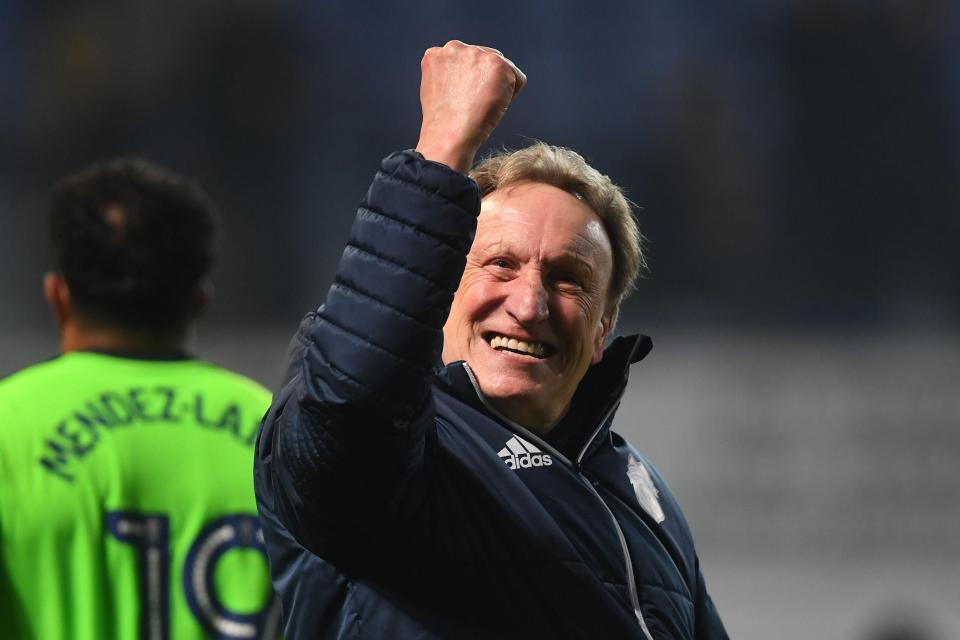  Warnock's side are four points clear of third-placed Villa