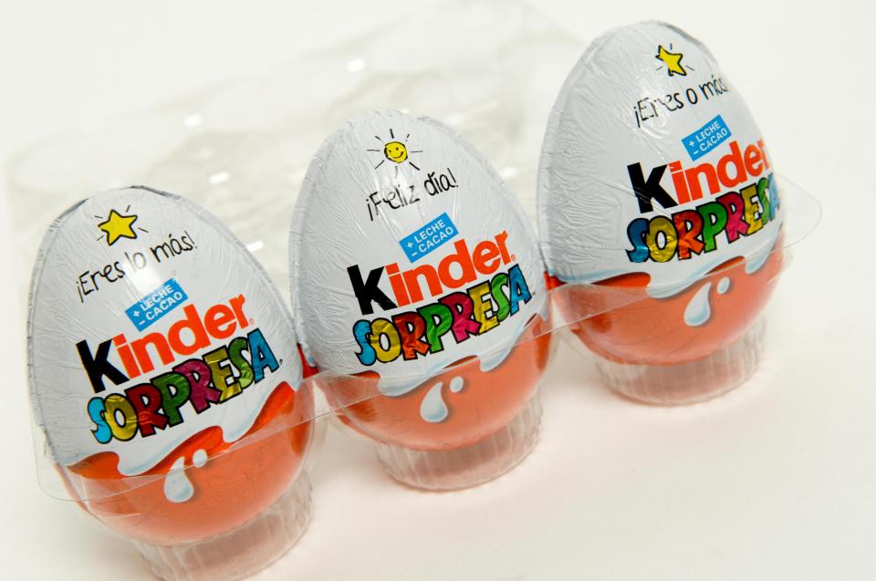  Kinder eggs contain a surprise toy